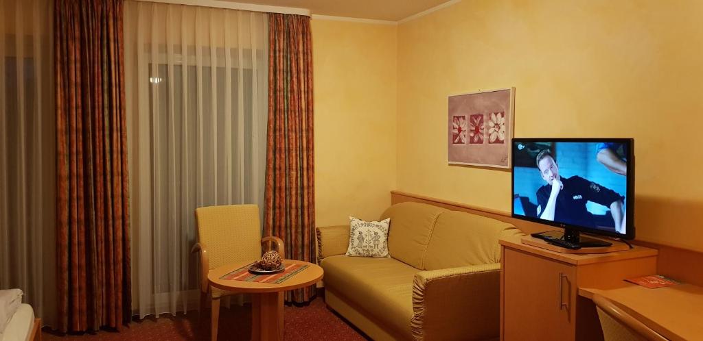TV a/nebo společenská místnost v ubytování Hotel-Restaurant Fröhlich