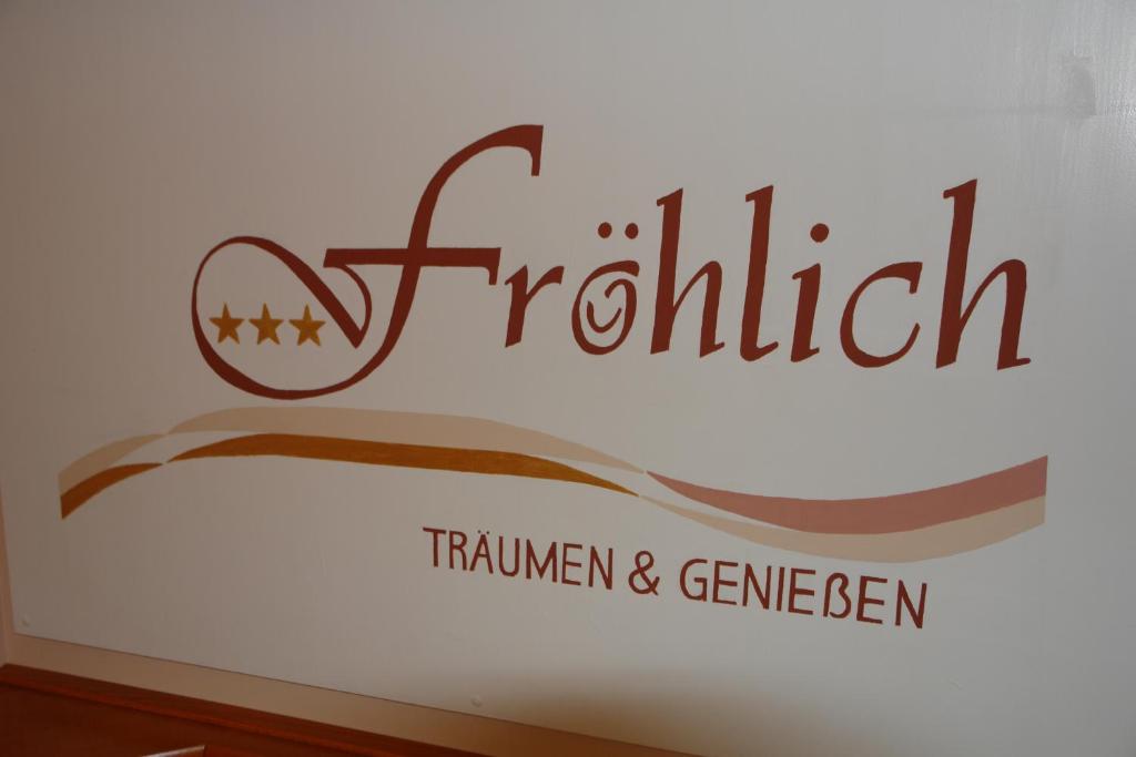 Certifikát, hodnocení, plakát nebo jiný dokument vystavený v ubytování Hotel-Restaurant Fröhlich