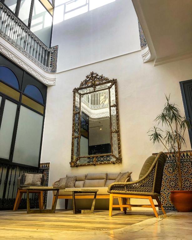 Posezení v ubytování Apartahotel Siglo XIX