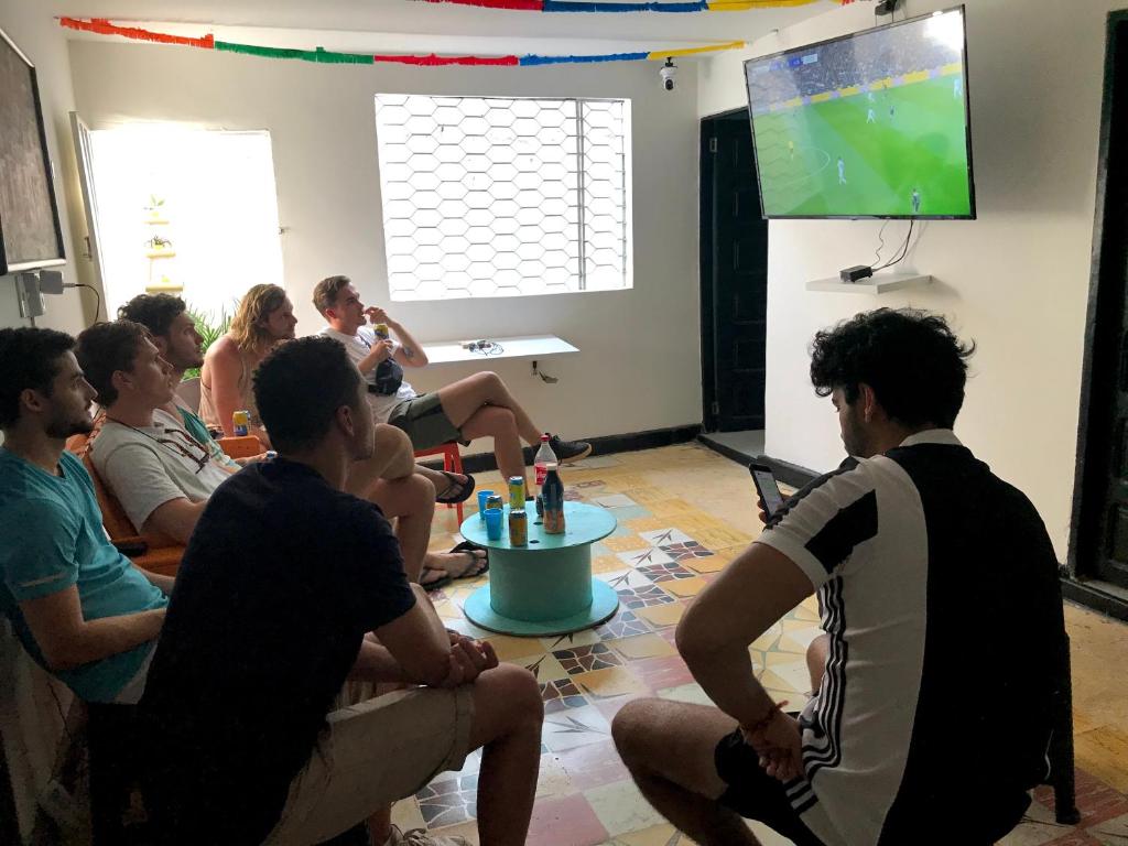 TV a/nebo společenská místnost v ubytování La Quinta Bacana