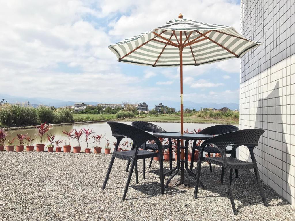 Patio nebo venkovní prostory v ubytování Yilan NAI-JI House