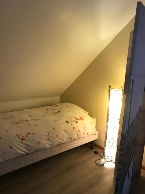 Postel nebo postele na pokoji v ubytování Gite Du Rittersberg