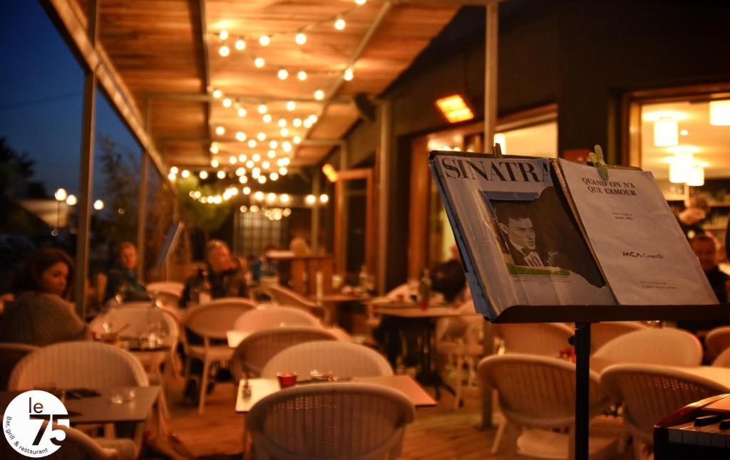 Restaurace v ubytování Le Pavillon Bleu