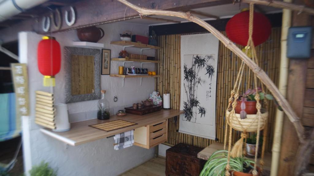 Kuchyň nebo kuchyňský kout v ubytování Le Balcon des Jasses
