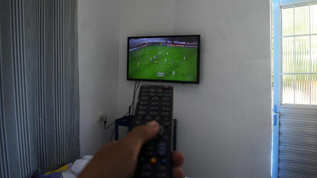 TV a/nebo společenská místnost v ubytování Blue House