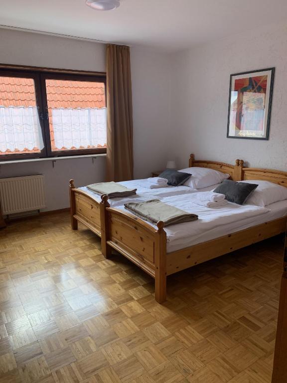 Postel nebo postele na pokoji v ubytování Hotel Bettelhaus