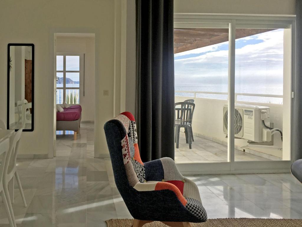 A seating area at Fuentes de Nerja