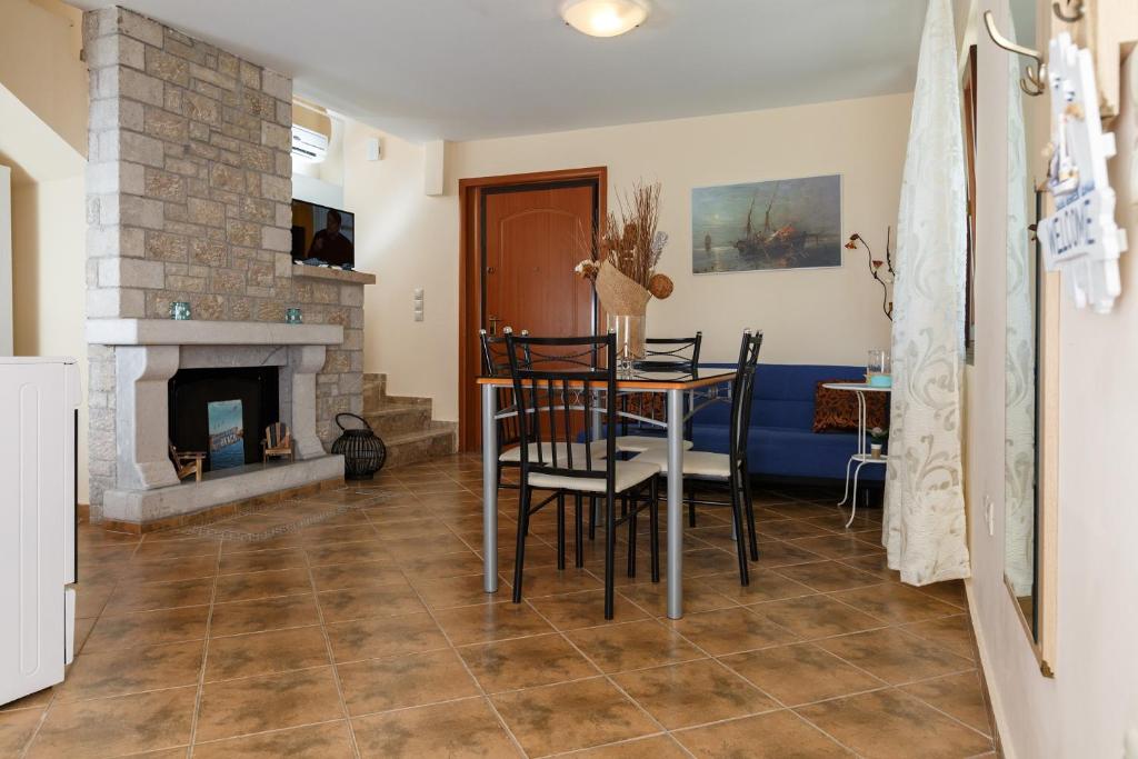 Posezení v ubytování Glyfada Villas