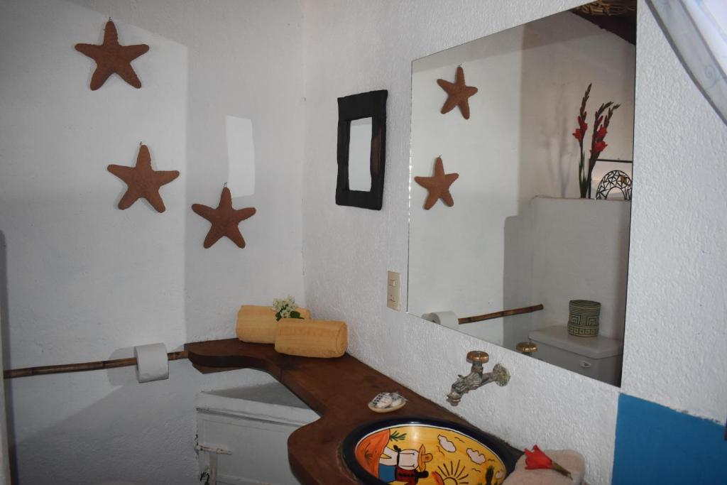 Kúpeľňa v ubytovaní Posada Mexico