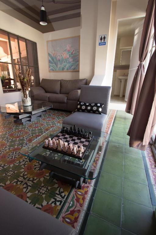 Posezení v ubytování Casa de Juan Hostal