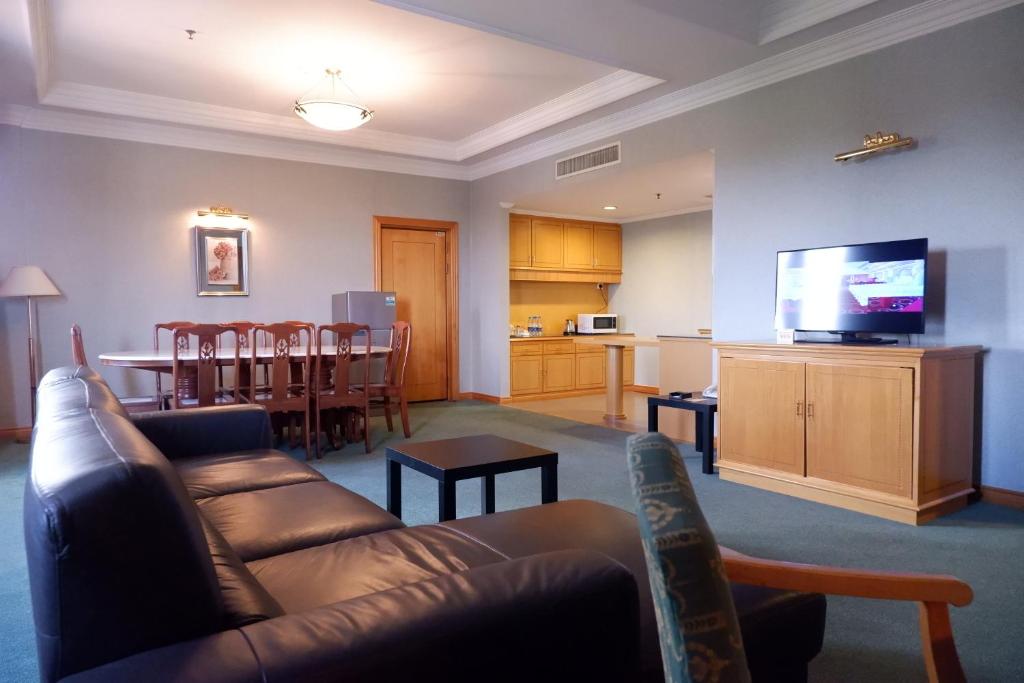 Телевизор и/или развлекательный центр в Parkview Hotel