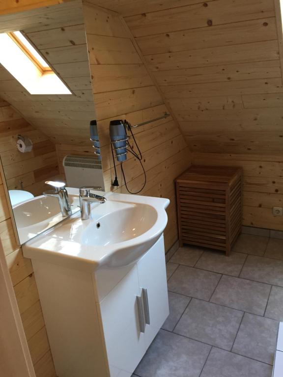 Kúpeľňa v ubytovaní Haflingerhof Luef