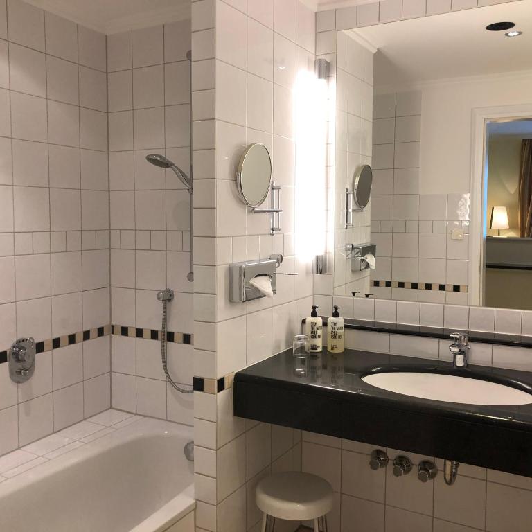 Koupelna v ubytování Hotel Scherf
