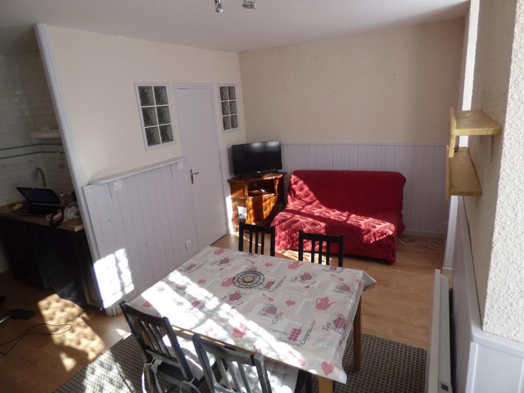 Χώρος καθιστικού στο Appartement de la cascade