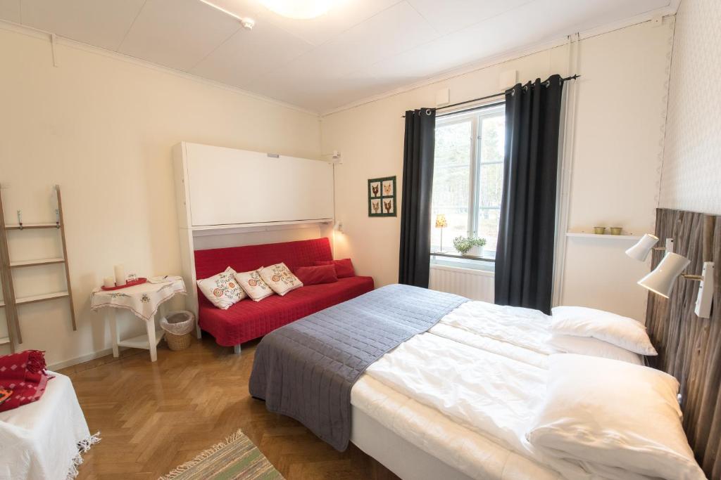 Postel nebo postele na pokoji v ubytování Hasselö Hostel