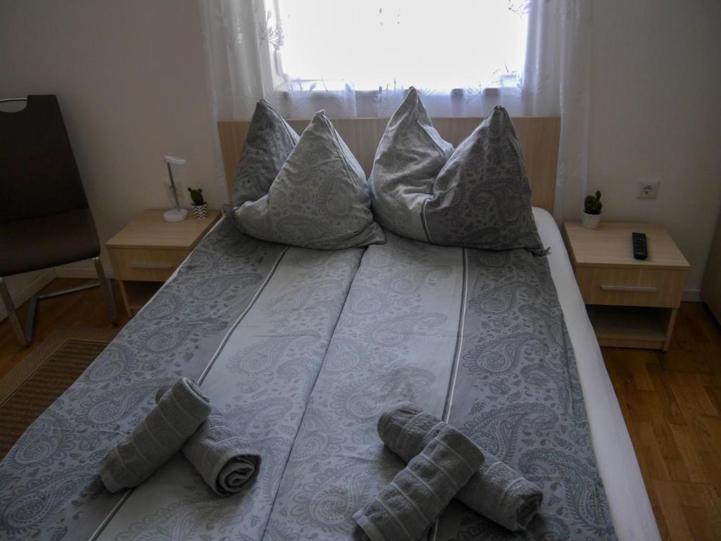 Postel nebo postele na pokoji v ubytování Haus Berta