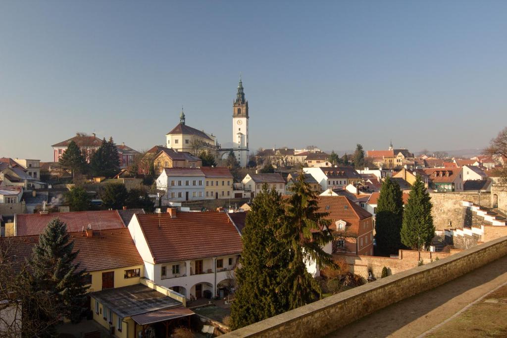 Nespecifikovaný výhled na destinaci Litoměřice nebo výhled na město při pohledu z apartmánu