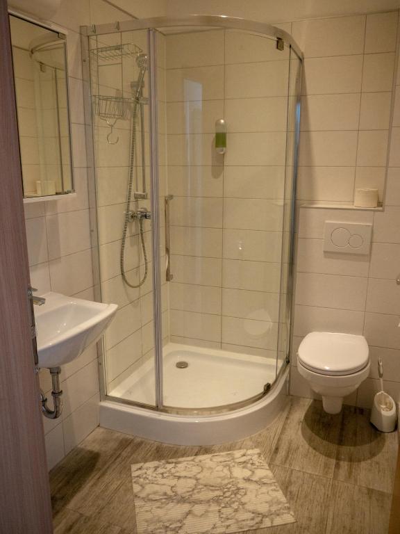 Koupelna v ubytování Haus Berta