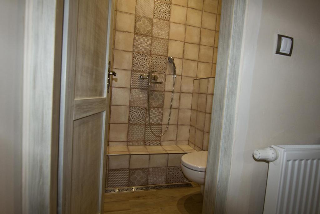 Koupelna v ubytování Apartmán U Gotického dvojčete