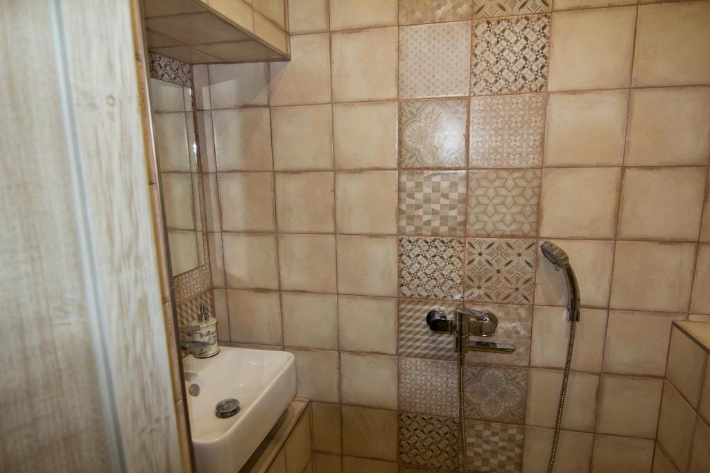 Koupelna v ubytování Apartmán U Gotického dvojčete