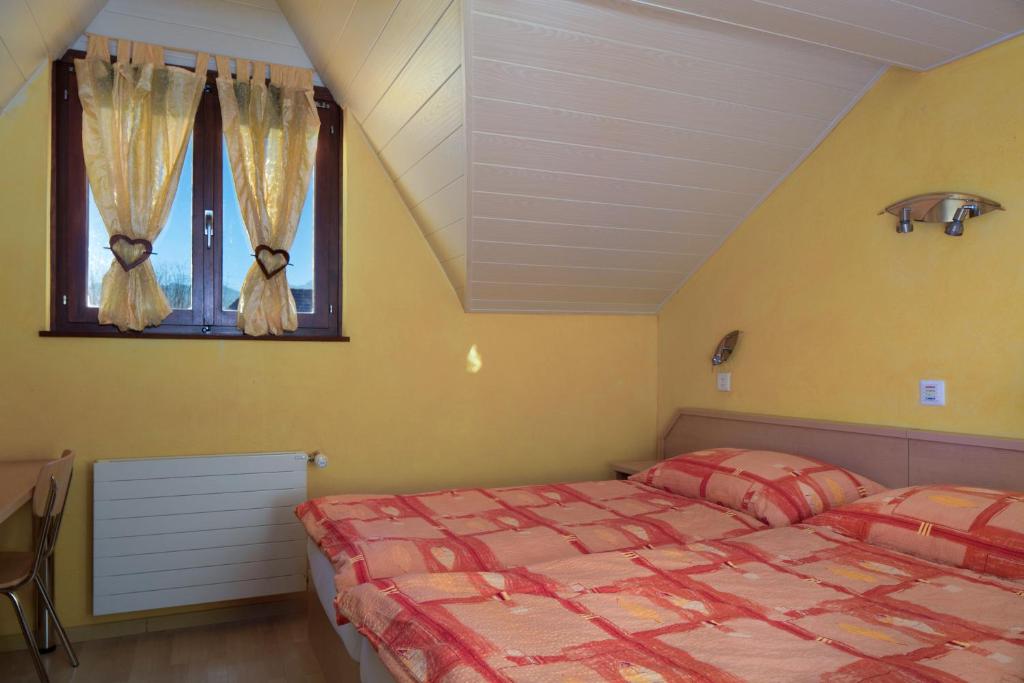 Postel nebo postele na pokoji v ubytování Relais de la Sarvaz