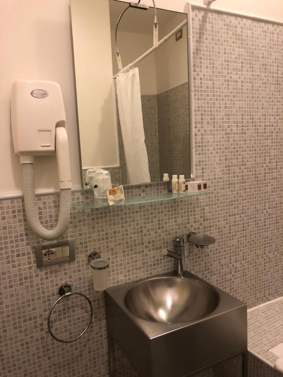 Koupelna v ubytování Albergo al Tiepolo