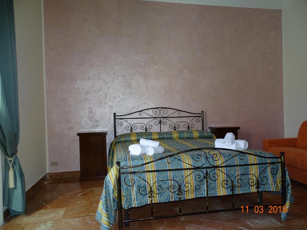 Postel nebo postele na pokoji v ubytování b&b new antico palazzo