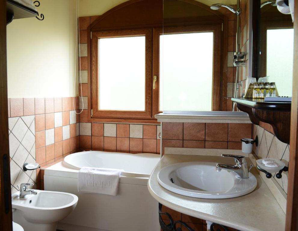 Koupelna v ubytování Relais Il Mulino