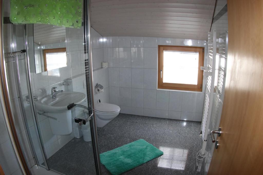 Koupelna v ubytování Ferienwohnung Rigoleth