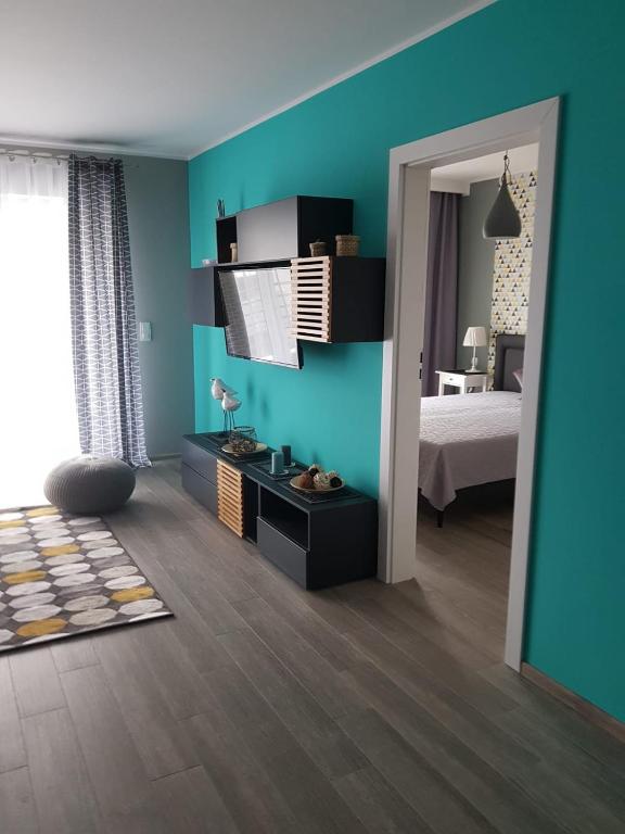 Łóżko lub łóżka w pokoju w obiekcie Morskie zacisze 22