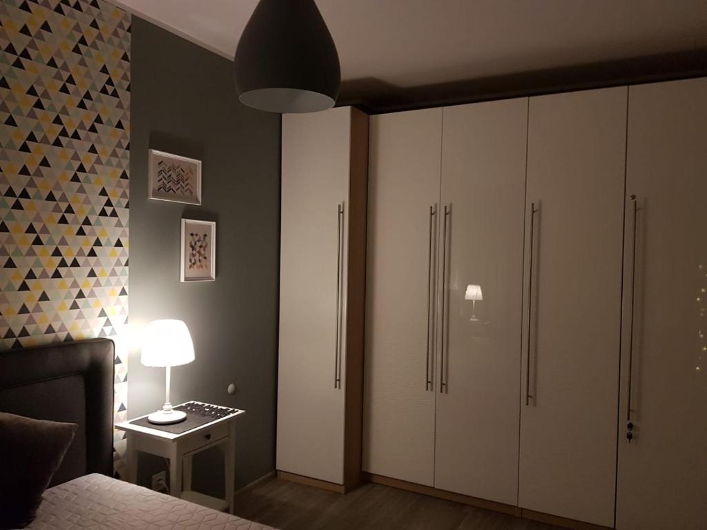Łóżko lub łóżka w pokoju w obiekcie Morskie zacisze 22