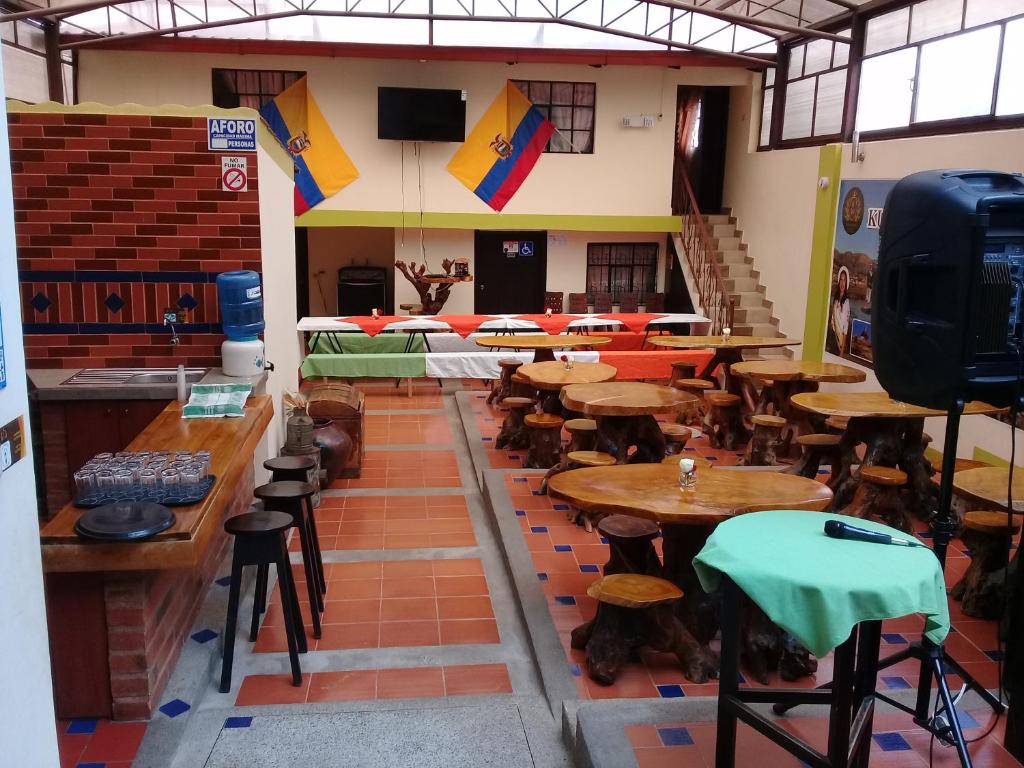 Restaurace v ubytování Kucha Wasi Hosteria