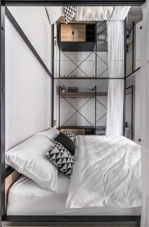 Postel nebo postele na pokoji v ubytování Apartmánový dům U Tomana