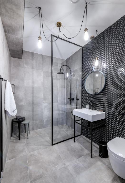 Koupelna v ubytování Apartmánový dům U Tomana