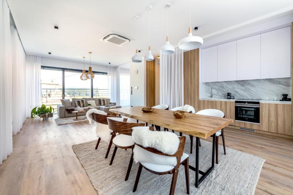 Kuchyň nebo kuchyňský kout v ubytování Apartmánový dům U Tomana