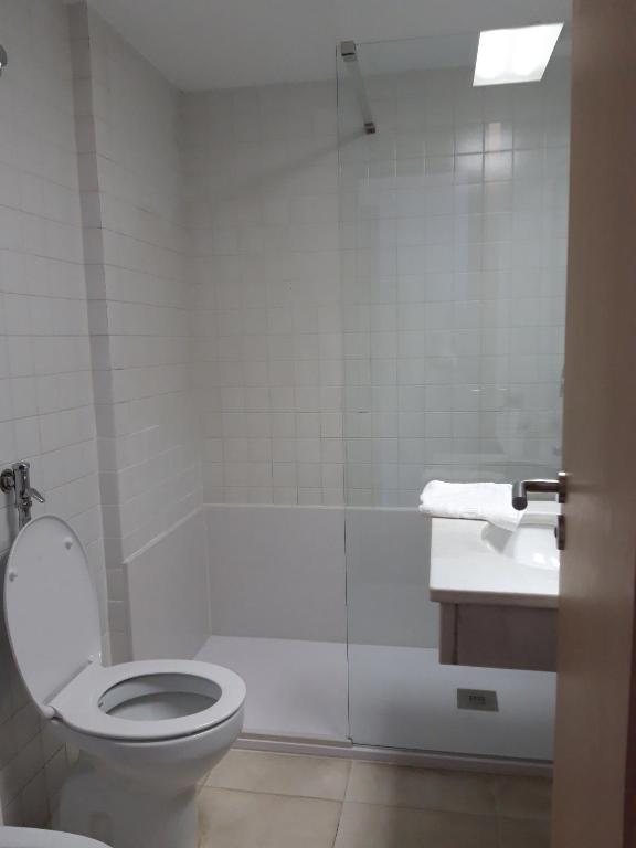 Koupelna v ubytování Hotel Puigcerdà