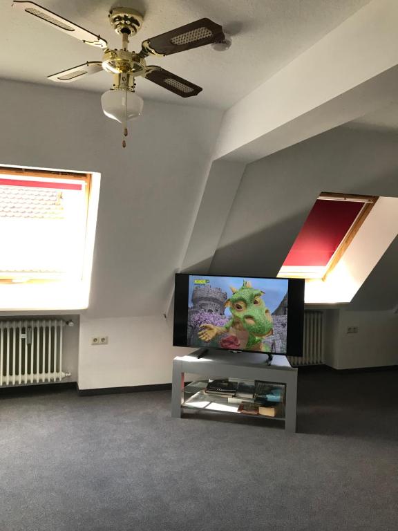 TV a/nebo společenská místnost v ubytování Hotel Guntia Boardinghouse