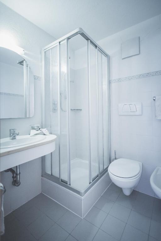 Koupelna v ubytování Almhaus Pfister OHG
