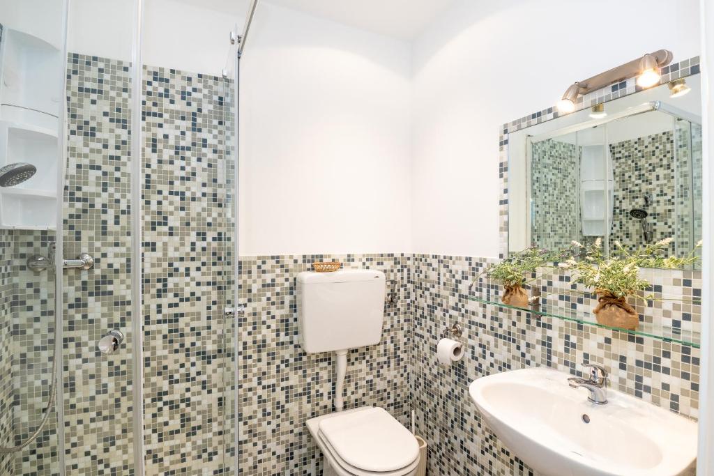Koupelna v ubytování B&B Accademia