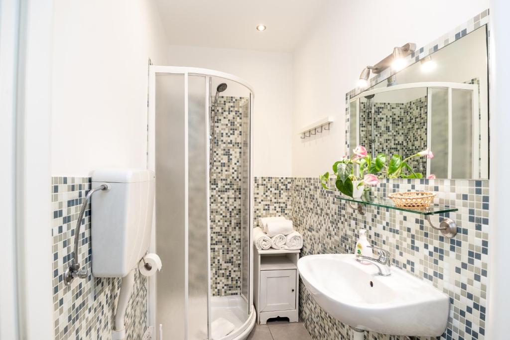 Koupelna v ubytování B&B Accademia