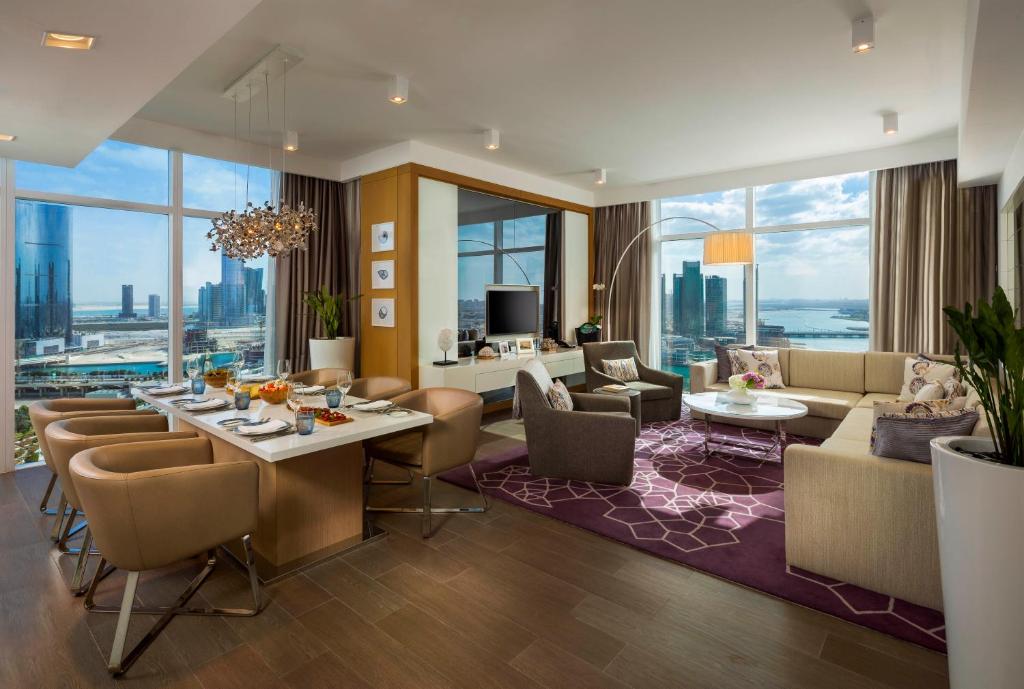 Istumisnurk majutusasutuses Beach Rotana Residences