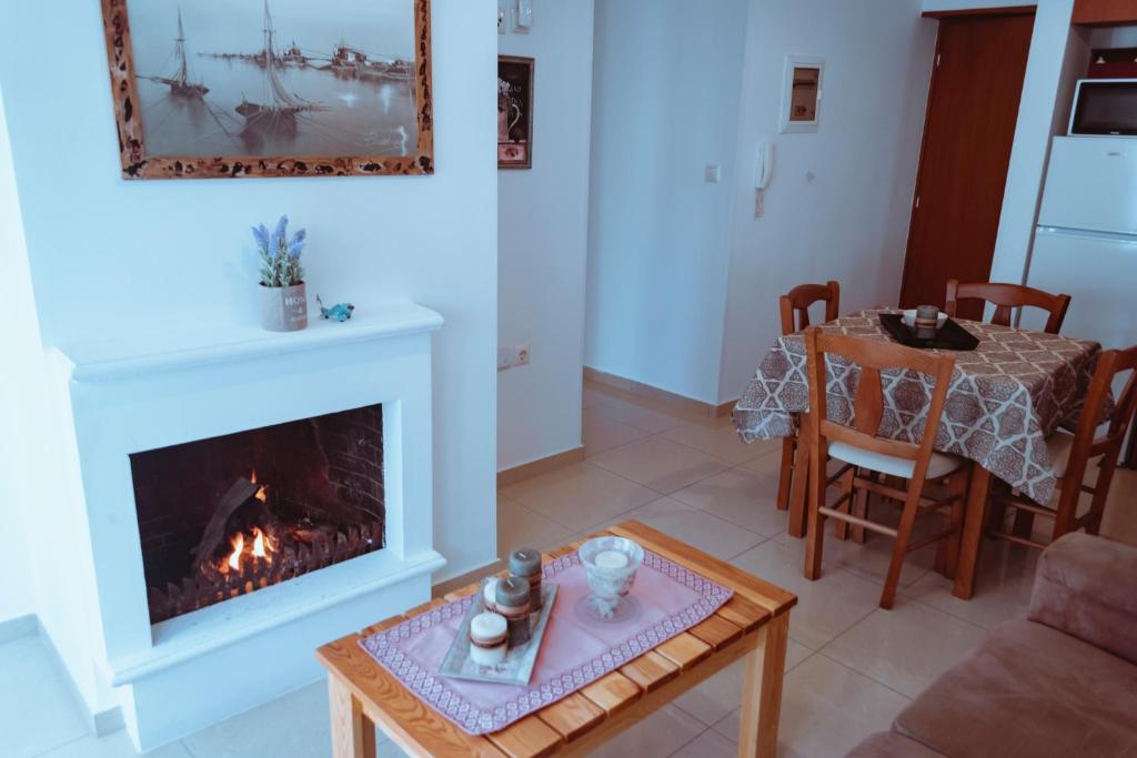 A seating area at Sun Βy Τhe Sea 100m from the beach