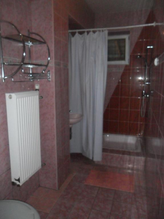 Koupelna v ubytování Emese Apartman