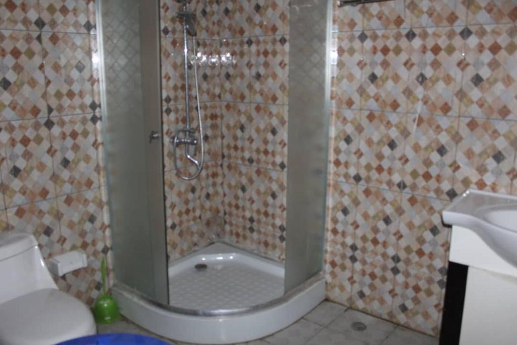 Koupelna v ubytování Hôtel des îles
