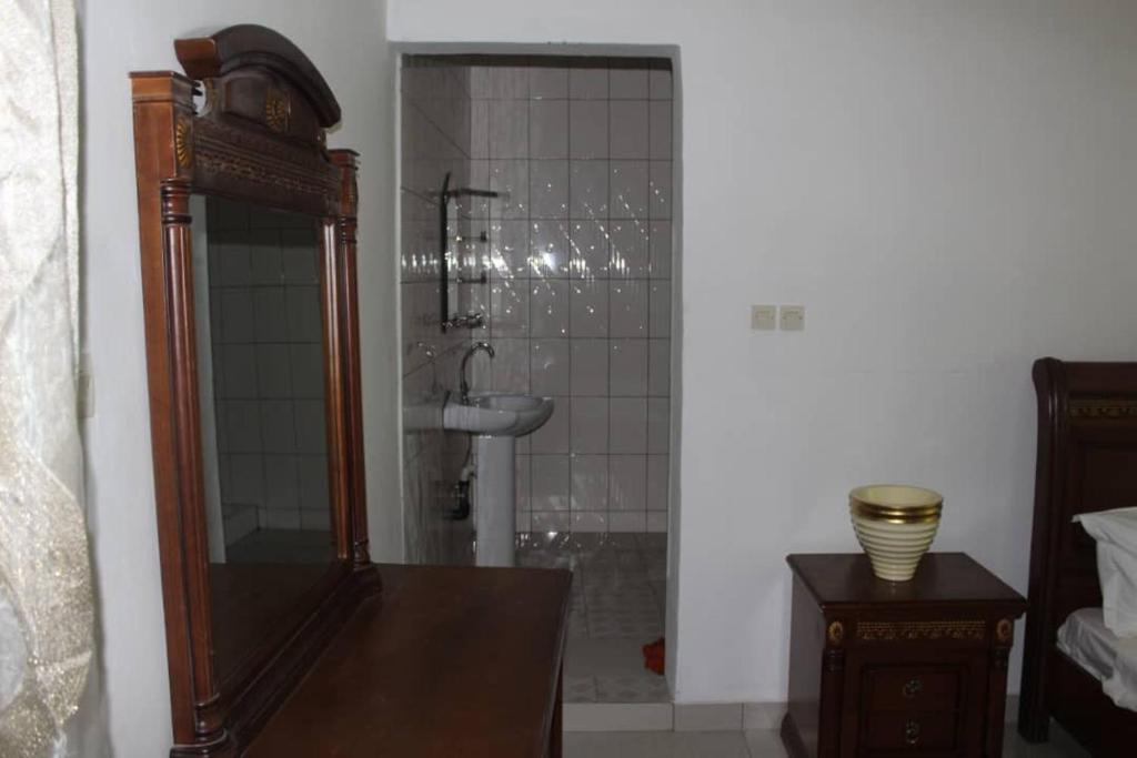 Koupelna v ubytování Hôtel des îles