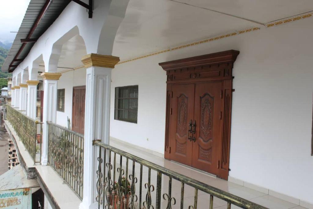 Balkón nebo terasa v ubytování Hôtel des îles