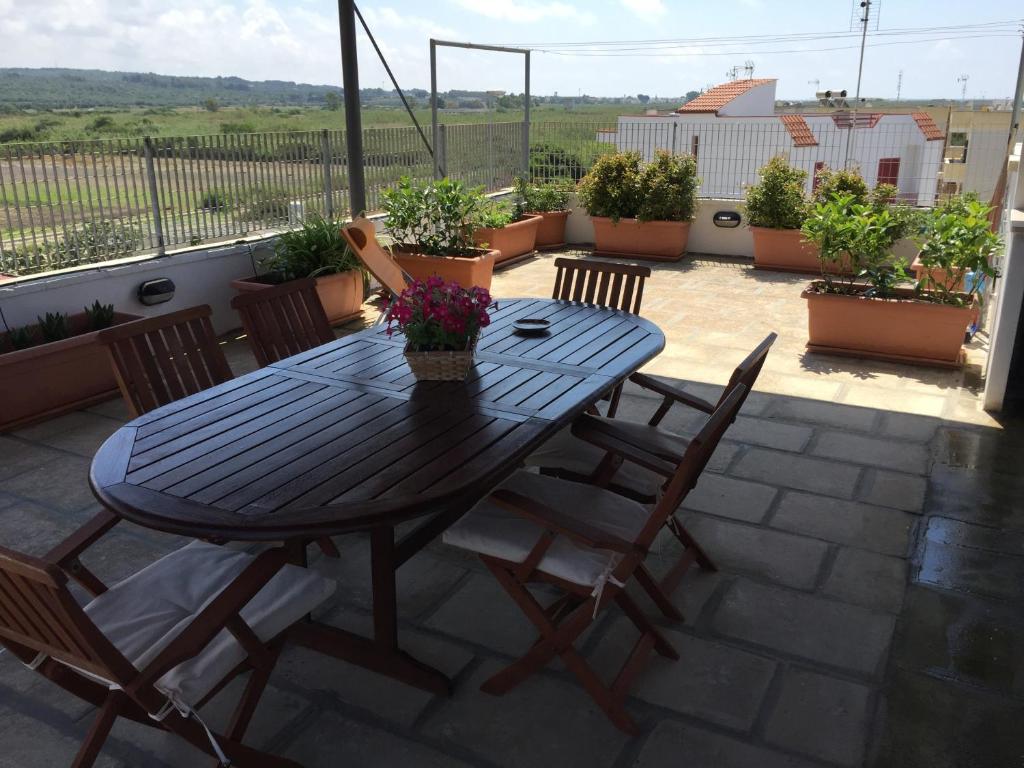 A balcony or terrace at dimora la torre