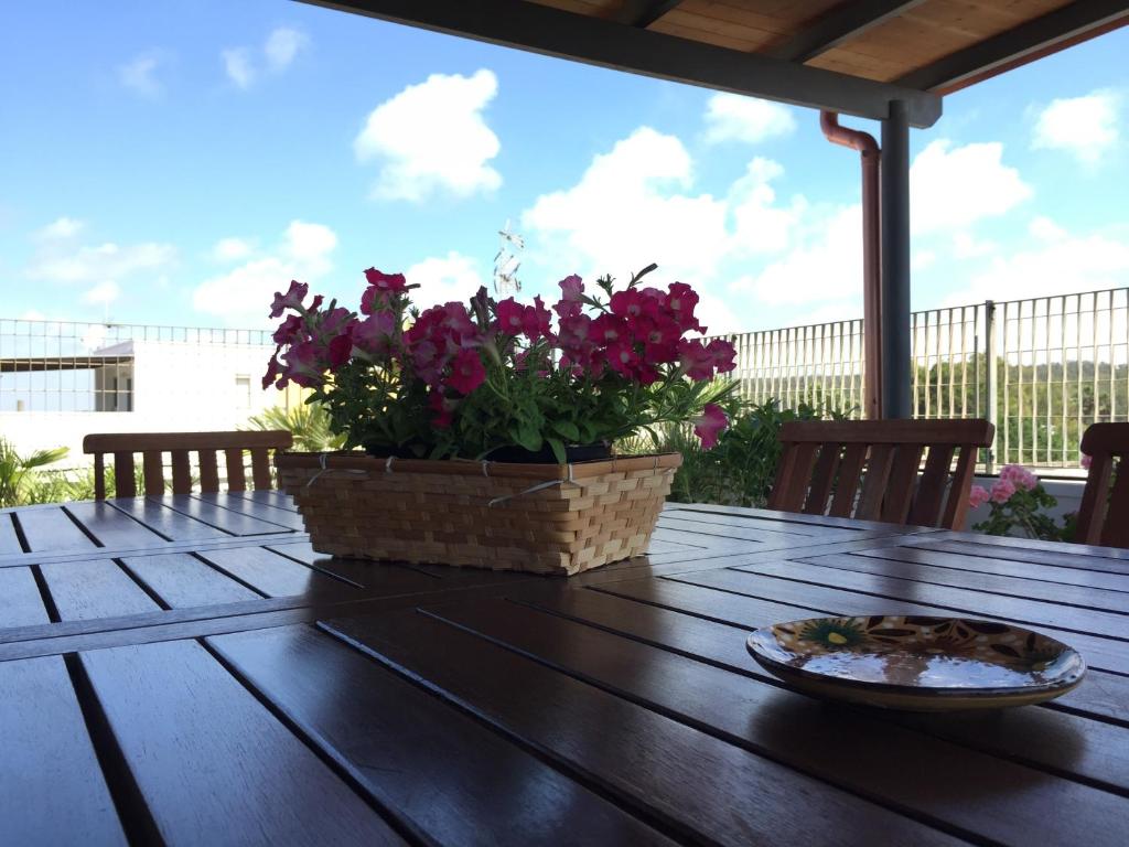 A balcony or terrace at dimora la torre