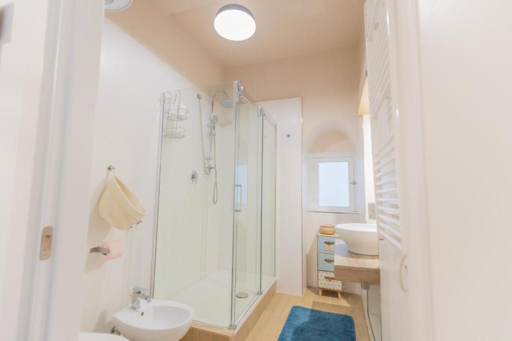 Koupelna v ubytování Casa Romito