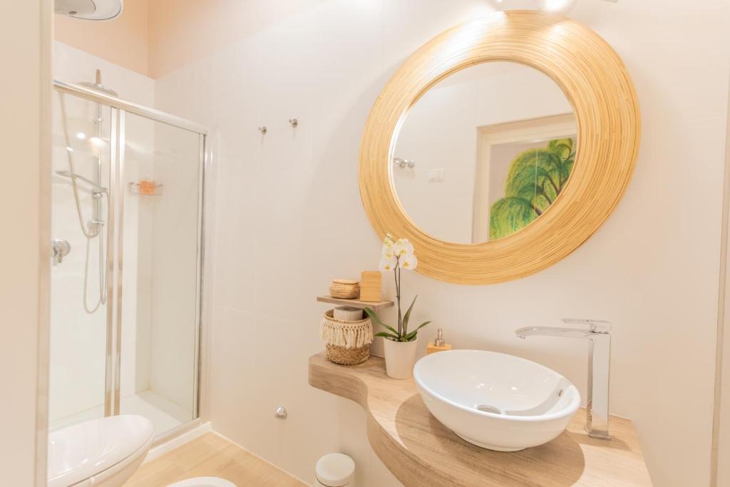 Koupelna v ubytování Casa Romito
